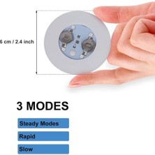 Ozcmax Işıklı Yapışkanlı Bardak Altı Aparatı Ledli 3 Moddlu