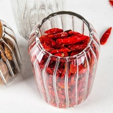 Empressco Qerhome Mantar Kapaklı Çizgili Cam Kavanoz ve Baharatlık Seti 750 ml 1 Adet - Fiyatı, Yorumları