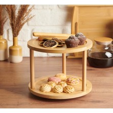 Empressco Kitchen Pembelia Bambu Dönen Baharatlık Standı Bambu Dönen Çok Amaçlı Sunum Standı - Fiyatı, Yorumları