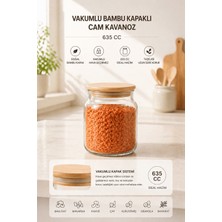 Empressco Jenisa Vakumlu Bambu Kapaklı Cam Kavanoz 635 cc – Hava Geçirmez Saklama Kabı Şeffaf Baharatlık 1 Adet - Fiyatı, Yorumları
