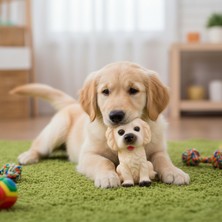 Hereveoyuncak Evcil Hayvan Sesli Köpek Şeklinde Plastikk Oyuncak
