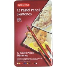 Derwent Pastel Pencil Skıntone 12'Li Teneke Kutu (Ten Renkleri İçerir) Dw2300563