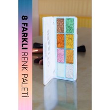Hereveoyuncak 8 Renk Yaz Glitter Far Paleti - 2'li Sett