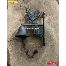 Dmr Antik Model Oksit Zil Pirinç Kapı Çanı Horoz Şekeri Kapı Çanı Nostaljik Zil