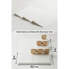 Empressco Color House 3 Adet Çekmece Içi Baharatlık Düzenleyici Stant Mutfak Dolap Içi Organizer ( Beyaz Renk ) Z305 - Fiyatı, Yorumları