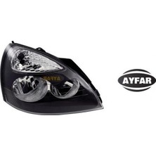 Ayfar Depomix Far Sağ [ Renault Clio Ii Symbol 2002-2008, Renault Clio Ii H.b 2002-2005 Siyah (Manuel)(H7+H1) ]