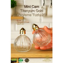 Empressco Aurastile 2 Li Tombul Cam Mini Tuzluk Baharatlık Gold Homeaura - Fiyatı, Yorumları
