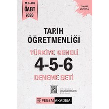 Pegem Akademi Yayıncılık 2026 MEB AGS ÖABT Tarih Öğretmenliği Tamamı Çözümlü Türkiye Genel