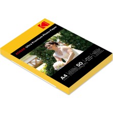 Kodak Ultra Premium Glossy,Parlak A4 260Gr/m²  Fotoğraf Kağıdı 50 Yaprak