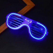 Ozcmax Mavi LED Işıklı Parti Gözlüğü - Neoon 3 Modlu