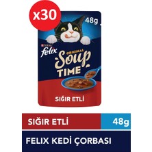Felix Kedi Çorbası Sığır Etli 48 Gr*30 Adet