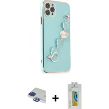 Marsilyan™- iPhone 11 Pro Max Kılıf Nova Işık Prime - Siyah Polymer Nano Ekran Koruyucu + Pers Alüminyum Kamera Lens - Lt