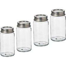 Empressco Ikea Mini Boy 4 Adet Kapaklı Baharat Kavanozu Yükseklik 8 cm 4