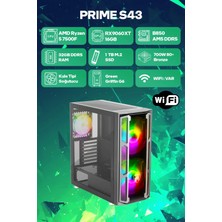 Game Garaj Prime S43 Amd Ryzen 5 7500F 32GB Ram 1tb SSD RX9060XT 16GB Freedos Oyuncu Oem Paket