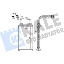 Kale Depomix Kalorifer Radyatörü Master-Movano 2.5-3.0 Dti-Dci 235X145X42