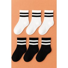 Tibo 6 Çift Burun Dikişsiz Çemberli Tenis Çocuk Soket
