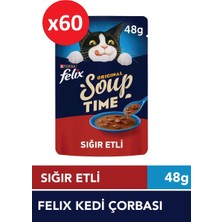 Felix Kedi Çorbası Sığır Etli 48 Gr*60 Adet