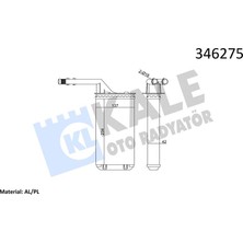 Kale Depomix Kalorifer Radyatörü 106 91-96 Saxo 96-03 Ax 91-96 234X138