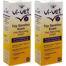 Vi-Vet Tüy Sarartıcı Krem 70ML + 35 ml x 2 Yoğun Krem Formu ile Homojen Renk Dağılımı