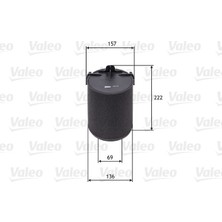 Valeo Depomix Ha Filtresi Golf-Caddy Iii-Passat-Jetta Iii-Touran-Toledo Iii-Octia-Leon1.2tsi-1.4tsi-1.6-2.0fsi