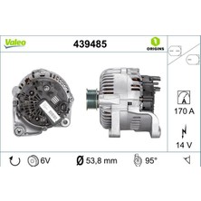 Valeo Depomix Alternator Sarj Dinamosu 12V 170A Bmw M47 M57 E60 E63 E64 E65