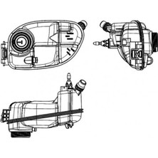Mahle Depomix Radyator Yedek Su Deposu Mercedes X156 W176 W246 C117