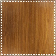 Ala Depo Ceviz Renkli Ahşap Sepet Tepsi Tabanı 40 x 40 cm 3 mm MDF Çift Yüz Lazer Kesim