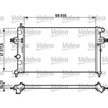 Valeo Depomix Radyatör Astra G-Zafira 1.4 16V-1.6 16V-1.8 16V-2.0 16V-2.2 16V Ac Klimasiz Mekanik 610X377.5X23