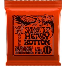 Ernie Ball P02215 Skinny Top Heavy Bottom Nickel 10-52  Elektro Gitar Teli