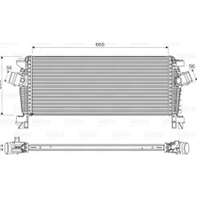 Valeo Depomix Turbo Radyatörü Intercooler Astra J-Cruze-Zafira C 1.4 Net-Nel 1.6-1.8 Xer-Let-Dtl-Dth 665X280X30