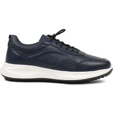 Celal Gültekin Erkek Lacivert Bağcıklı Kalın Tabanlı Sneaker
