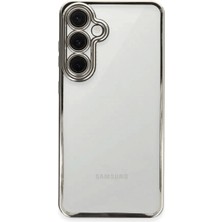 Ulu Pazarlama Samsung Galaxy S24 Fe Kılıf Razer Lensli Silikon - Gümüş