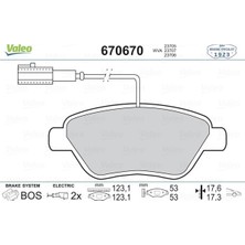 Valeo Depomix Ön Balata Fişli Linea-Punto-Albea 1.3 02 Idea 1.3 Jtd-1.4-1.2 16V 04