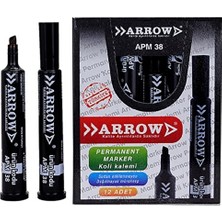 Arrow Koli Kalemi Kesik Uç Siyah 12 Adet