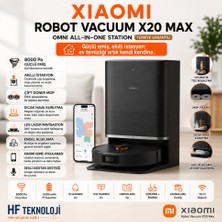 Xiaomi  8000 Pa Emiş Gücü ile Evinizin Temizlikten Sorumlu Bakıcısı, X20 Max Robot Süpürge