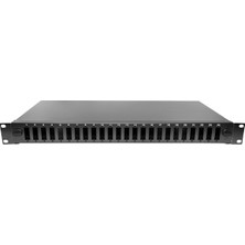 Alfafonet Ecoslide 24 Port Sc-Dx/lc-Qd 1ru Rack Tipi Siyah Fiber Optik Patch Panel