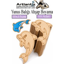 Artlantis Ahşap Boyama Deniz Canlıları 10 Adet 10X15CM Boyama Figürü Etkinlik Çoçuk Gelişim Motor Beceri Kreş Anasınıfı