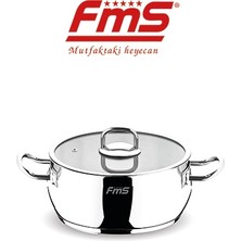 Fms Çelik Lotus 28 cm Basık Çelik Tencere