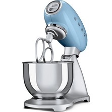 Smeg SMF01PBEU Pastel Mavi Stand Mikseri 800 W Güç 4.8 Litre Kapasite Dökme Demir Alüminyum Gövde