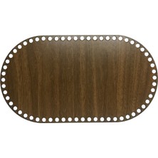 Ala Depo Oval Ceviz Ahşap Sepet Tepsi Tabanı 29 x 16 cm 3 mm MDF Tek Yüzlü Malzeme Özellikleri