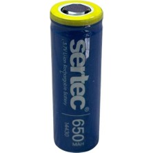 Mudanis Sertec 3.7V Li-Ion 14430 - 650 Mah 1c Şarjlı Pil