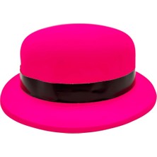 Mudanis Neon Partisi Pembe Renk Melon Plastik Parti Şapkası