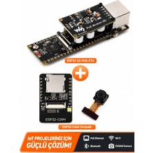 OEM ESP32-S3-POE-ETH + ESP32-CAM OV2640 Kamera Modüllü Iot Geliştirme Kartı Seti