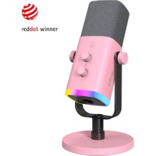 Fifine Am8 Dinamik Bilgisayar Oyuncu Mikrofonu Kablolu Rgb Özellikli Xlr USB Modeli