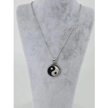 Mudanis Yin-Yang Çelik Erkek Kolye