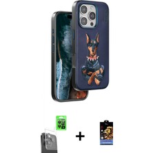 Marsilyan™- iPhone 16 Pro Kılıf Nova Form Koleksiyonu - Siyah Buffer Hayalet Cam Ekran Koruyucu + Raze Metal Kamera Lens - Sh