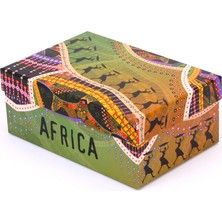 Decobox Afrıcan Dekoratif Hediye Kutusu (22,5x15x9 cm.)