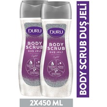 Duru Body Scrub Crystal Duş Jeli 2X450 ml Canlandırıcı Koku ve Peeling Etkisiyle Ferahlatıcı
