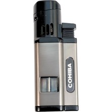 Cohiba Gunmetal Üç Torch Delicili Puro Çakmak CCM0812