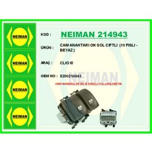 Bescher Depomix Cam Anahtari On Sol Ciftli 10 Fisli - Beyaz Clio Iii